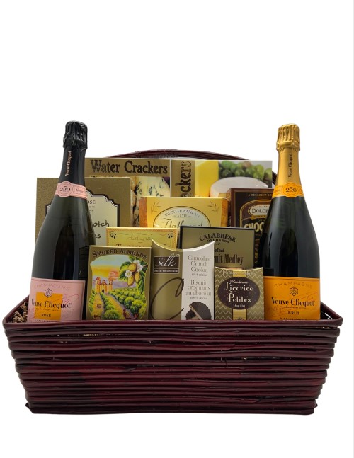 Veuve Cliquot Champagne Basket at Wine Country Gift Baskets