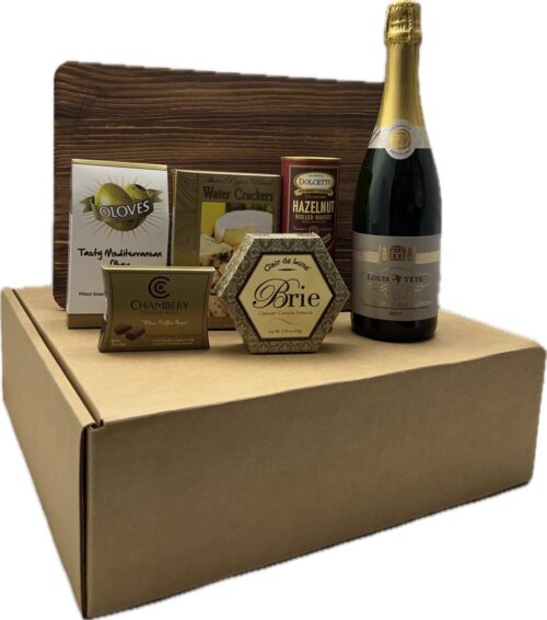 Louis Tete NV Cremant de Bourgogne Brut Box Set Gift Baskets